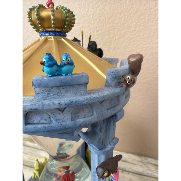 Disney Sleeping Beauty LED Light-UP Hourglass Snowglobe Music Box w/FLAWS - Picture 10 of 17